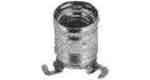 LAMP HOLDER EUROPEAN BRASS, E-27 WITH 3-MOUNTING LUG