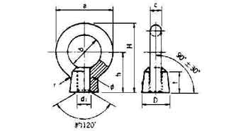 EYE NUT STEEL M12