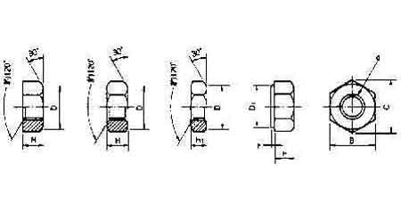HEXAGON NUT STEEL UNGALV M8