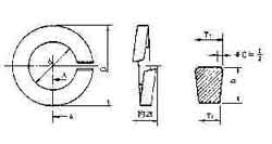 WASHER SPRING-LOCK STEEL, M4.0