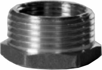 BUSHING HEXAGON BRASS 1/4X1/8, THREADED