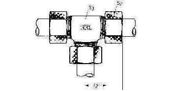 TEE EQUAL H.P.STEEL ERMETO, 10MM 100KG