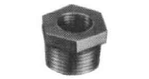 BUSHING HEXAGON MALLEABLE CAST, IRON GALV 3/8X1/4