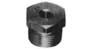 BUSHING HEX STAINLESS STEEL, 1/2X3/8 THREADED