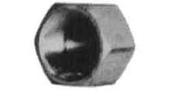 CAP HEXAGON STAINLESS STEEL, 1/2 THREADED