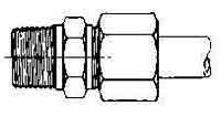 CONNECTOR COMPRESSION STEEL, 18MMXPT1/2 400KG
