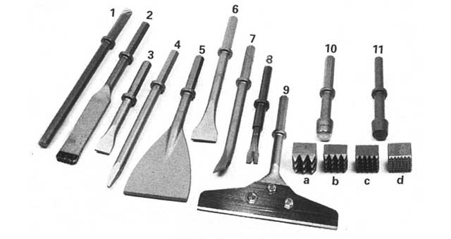 FLAT CHISEL W:100MM #5, FOR AIR CHISEL HAMMER MH23K