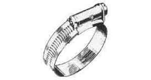 HOSE BAND STAINLESS STEEL, 32-44MM