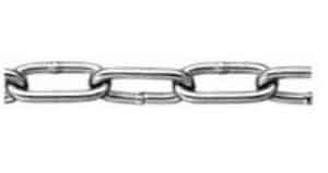 CHAIN S. STEEL HEAVY LINK, BODY DIAM 6MM 31 X 9.0MM