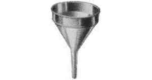 OIL FUNNEL GALV W/STRAINER, 200MM DIAM