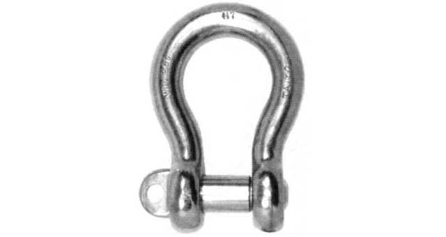 SHACKLE BOW EYE BOLT S. STEEL, BC 8MM SWL 0.32TON