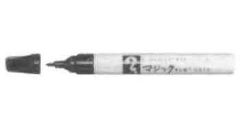 FELT MARKER PEN MEDIUM THICK, BLACK