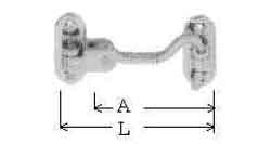 SILENT DOOR HOOK, HOOK LENGTH 100MM