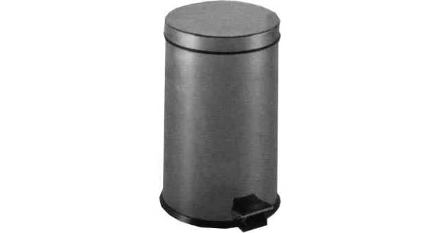 WASTE BASKET PEDAL FLIP, STAINLESS STEEL 12LTR