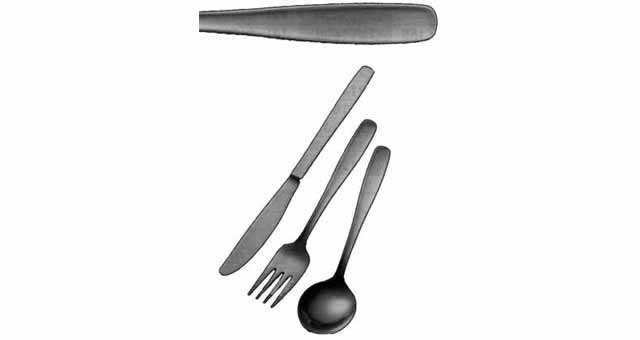 FISH KNIFE 18-CHROME, STAINLESS STEEL PLAIN HANDLE