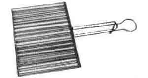 BROILER FISH GALV-IRON, 360X300MM