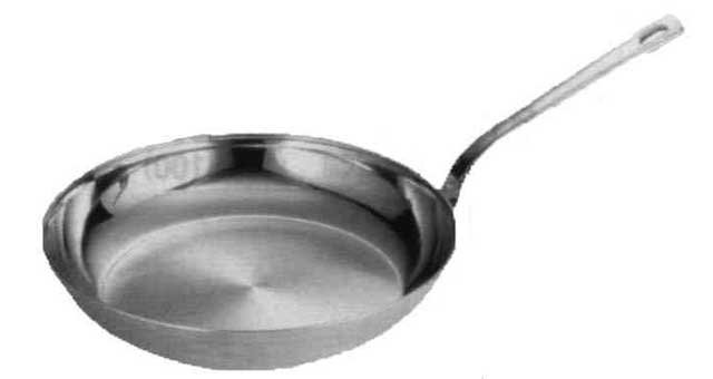 FRYING PAN STAINLESS STEEL, DIAM 200MM