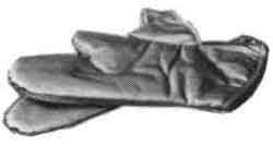 OVEN MITT HEAT PROTECTION, ALUMINIZED CLOTH
