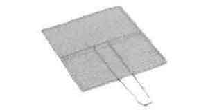 NET GRILLING STAINLESS STEEL, WITH HANDLE 450X325MM