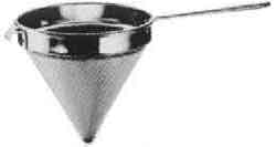 STRAINER CONICAL, STAINLESS STEEL 210MM DIAM
