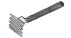 POTATO MASHER HEAVY WIRE TYPE, W/WOODEN HANDLE 100MM/SQUARE