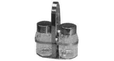 CRUET SET SALT AND PEPPER (WITHOUT STAND) PCE