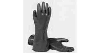 GLOVES PLASTIC OIL/ACID RESIST, SHORT