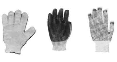 GLOVES WORKING COTTON, NON SLIP DOTS