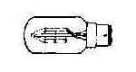 LAMP NAVIGATION TUBULAR, B-22D 220V 65CD