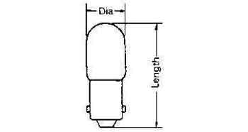 LAMP PILOT TUBULAR CLEAR BA-9S, 24V 0.11A 10X28MM