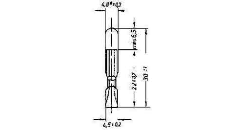 LAMP TELEPHONE INDICATOR T5.5, 28V 40MA 5.5X30MM