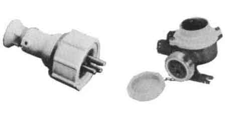 RECEPTACLE W/SWITCH WATERTIGHT, 3PIN HNA CAST BRASS